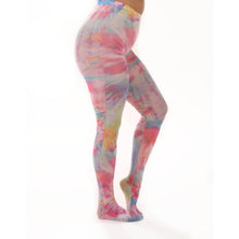 Load image into Gallery viewer, Colour Burst Tie Dye Printed Tights | One Size