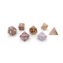 Load image into Gallery viewer, Coral Fossil - 7 Piece RPG Set Gemstone Dice