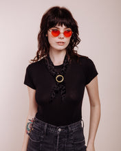 Load image into Gallery viewer, Foxey Lady: Black - Scarf Tie