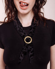 Load image into Gallery viewer, Foxey Lady: Black - Scarf Tie