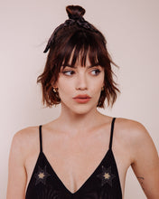 Load image into Gallery viewer, Foxey Lady: Black - Scrunchie Tie