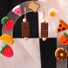 Load image into Gallery viewer, Cosmic Lunchbox Brownie Earrings