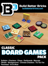 Load image into Gallery viewer, Classic Board Games Pack made using LEGO parts - B3 Customs