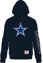 Load image into Gallery viewer, Troy Aikman Dallas Cowboys Mitchell &amp; Ness Throwback Name/Number Fleece Hoodie