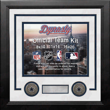 Load image into Gallery viewer, Dallas Cowboys Custom NFL Football 16x20 Picture Frame Kit (Multiple Colors)