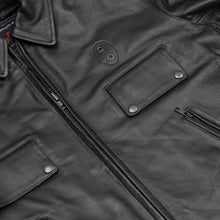 Load image into Gallery viewer, Iron Warrior Men’s Leather Motorcycle Jacket