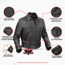 Load image into Gallery viewer, Iron Warrior Men’s Leather Motorcycle Jacket