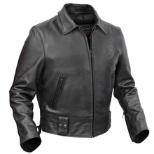 Load image into Gallery viewer, Iron Warrior Men’s Leather Motorcycle Jacket