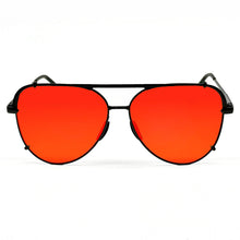 Load image into Gallery viewer, Cristina - Tangle Free - Mirrored Red Aviator Sunglasses