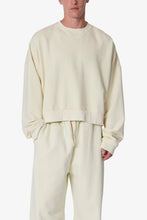 Load image into Gallery viewer, Cropped Crewneck - Off White