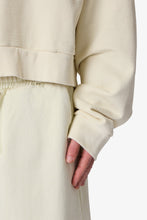 Load image into Gallery viewer, Cropped Crewneck - Off White