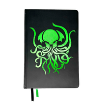 Load image into Gallery viewer, Lined Journal - Cthulhu - Green