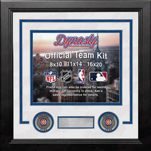 Load image into Gallery viewer, Chicago Cubs Custom MLB Baseball 11x14 Picture Frame Kit (Multiple Colors)
