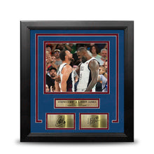 Load image into Gallery viewer, Steph Curry &amp; LeBron James Olympic Celebration 8x10 Framed Basketball Photo with Engraved Autographs