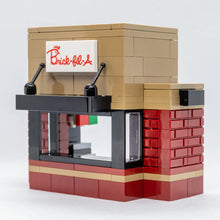 Load image into Gallery viewer, Brick-Fil-A Stand with Employee Minifig