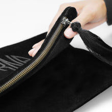 Load image into Gallery viewer, Customized Black Velvet Purse