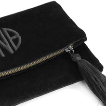 Load image into Gallery viewer, Customized Black Velvet Purse