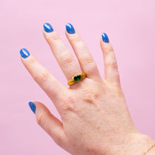 Load image into Gallery viewer, Titanium Emerald City Ring