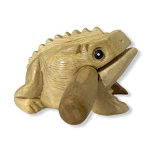 Load image into Gallery viewer, Natural wooden frog