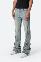 Load image into Gallery viewer, D519 Zipper Flare Denim - Vintage Blue