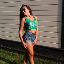Load image into Gallery viewer, USF Green Crop Tank Top