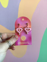 Load image into Gallery viewer, Beating Heart Beaded Earrings