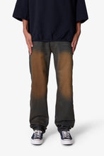 Load image into Gallery viewer, D732 Rust Wash Denim - Black/Brown