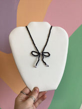 Load image into Gallery viewer, Beaded Bow Necklace
