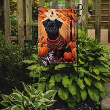 Load image into Gallery viewer, Affenpinscher Fall Garden Flag – Dog Surrounded by Pumpkins &amp; Autumn Leaves