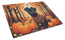 Load image into Gallery viewer, Affenpinscher Fall Glass Cutting Boards – Durable, Decorative Kitchen Art Large