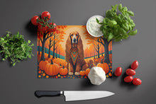 Load image into Gallery viewer, Afghan Hound Fall Glass Cutting Boards – Durable, Decorative Kitchen Art Large