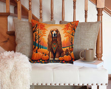 Load image into Gallery viewer, Afghan Hound Fall Throw Pillow - 14x14 Decorative Pillow – Art for Your Home &amp; Patio