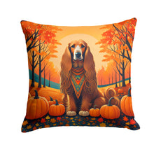 Load image into Gallery viewer, Afghan Hound Fall Throw Pillow - 14x14 Decorative Pillow – Art for Your Home &amp; Patio