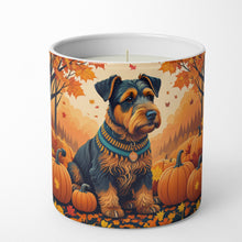 Load image into Gallery viewer, Airedale Terrier Fall Decorative Soy Candle