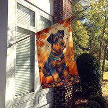 Load image into Gallery viewer, Airedale Terrier Fall House Flag