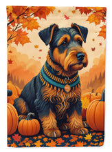 Load image into Gallery viewer, Airedale Terrier Fall House Flag