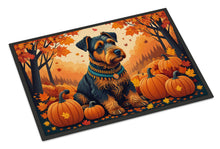Load image into Gallery viewer, Airedale Terrier Fall Doormat - 24x36 Decorative Floor Mat – Indoor/Outdoor Rug with Artistic Flair