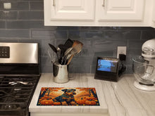 Load image into Gallery viewer, Airedale Terrier Fall Glass Cutting Boards – Durable, Decorative Kitchen Art Large