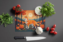 Load image into Gallery viewer, Akita Fall Glass Cutting Boards – Durable, Decorative Kitchen Art Large
