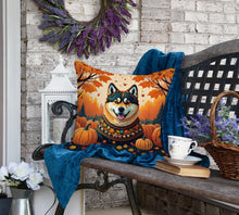 Load image into Gallery viewer, Akita Fall Fabric Decorative Pillow