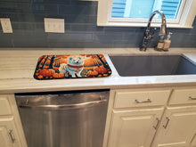 Load image into Gallery viewer, American Eskimo Fall Dish Drying Mat