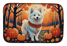 Load image into Gallery viewer, American Eskimo Fall Dish Drying Mat