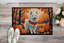 Load image into Gallery viewer, American Eskimo Fall Doormat -  18x27 Decorative Floor Mat – Indoor/Outdoor Rug