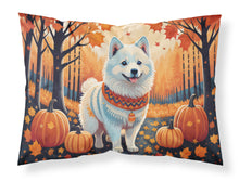 Load image into Gallery viewer, American Eskimo Fall Fabric Standard Pillowcase – Artistic Decorative Front, White Back