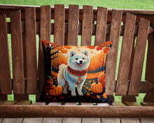 Load image into Gallery viewer, American Eskimo Fall Throw Pillow - 14x14 Decorative Pillow – Art for Your Home &amp; Patio