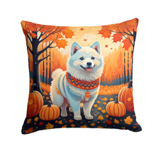 Load image into Gallery viewer, American Eskimo Fall Throw Pillow - 14x14 Decorative Pillow – Art for Your Home &amp; Patio