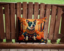 Load image into Gallery viewer, Pit Bull Terrier Fall Throw Pillow - 14x14 Decorative Pillow – Art for Your Home &amp; Patio