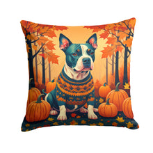 Load image into Gallery viewer, Pit Bull Terrier Fall Throw Pillow - 14x14 Decorative Pillow – Art for Your Home &amp; Patio