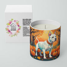 Load image into Gallery viewer, White Pit Bull Terrier Fall Decorative Soy Candle
