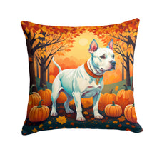 Load image into Gallery viewer, White Pit Bull Terrier Fall Throw Pillow - 14x14 Decorative Pillow – Art for Your Home &amp; Patio